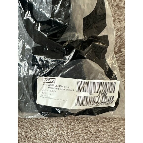 ASOS Design Women’s Black Mini Skirt Size Size Small New - Picture 8 of 9